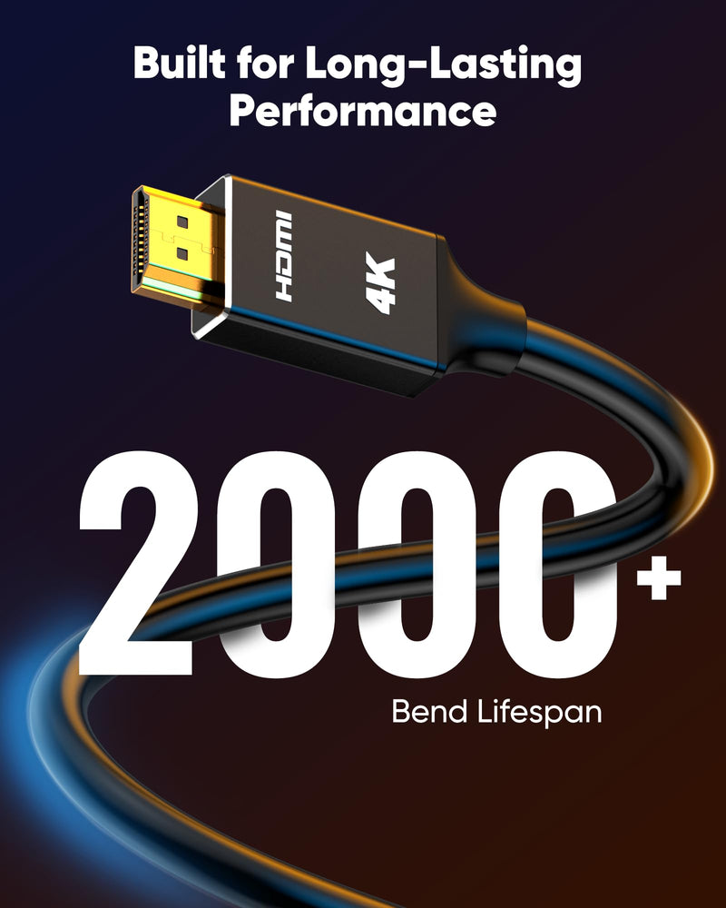 Capshi 4K Long Fiber Optic HDMI Cable 75ft/23M, in-Wall CL3 Rated HDMI Cable 2.0 Support (4K@60Hz HDR10 8/10bit 18Gbps HDCP2.2 ARC) High Speed HD Shielded Cord Compatible with TV, Laptop, PC, HDTV 75 feet