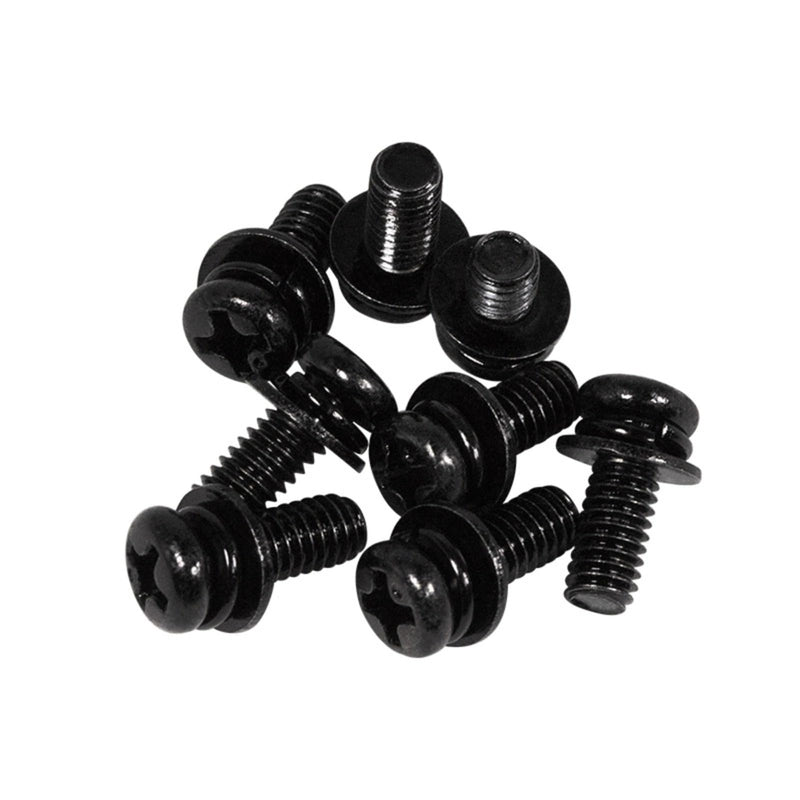 20 PCS Vesa Screws, VESA Compatible M4x10mm TV/Monitor Wall Mount Screws for 75x75mm and 100x100mm Brackets. Phillips Head M4 x 10mm Black with Washers