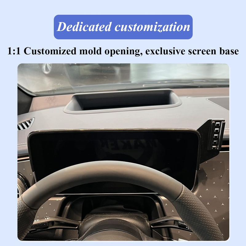 Car Phone Holder for Mercedes-Benz EQE Auto Accessories [Only for 2023 2024 Benz EQE] [Auto Lock Hands Free Cell Phone Mount Car fits for iPhone & All Smartphones]