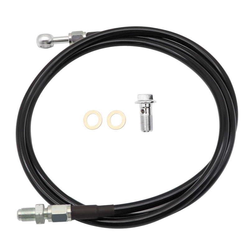 FZJDSD Stainless Steel Clutch Line 55 inch Compatible with Honda Civic 1992-2000 Compatible with Honda Del Sol 1993-1997 Compatible with Acura Integra 1994-2001 B/D Series Motors