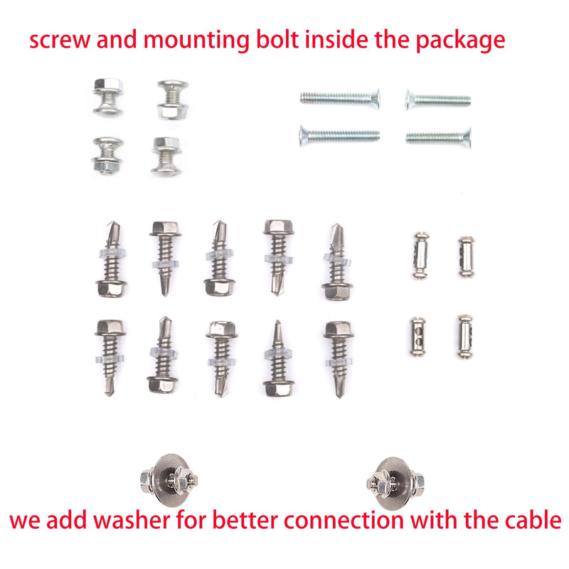 Garage Door Lock Kit with Spring Latch （Including All Hardware） Garage Door Lock Set Fits 1-3/8" Through 2" Thick Doors(Random Keyed) for Single/Double max Width to 18ft