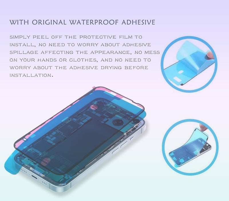 15 Pro Max Back Glass Replacement for iPhone 15 Pro Max Rear Back Cover Glass Waterproof and Camera Lens+Professional Repair Tool Kit (Natural Titanium, iPhone 15 Pro Max) Natural Titanium