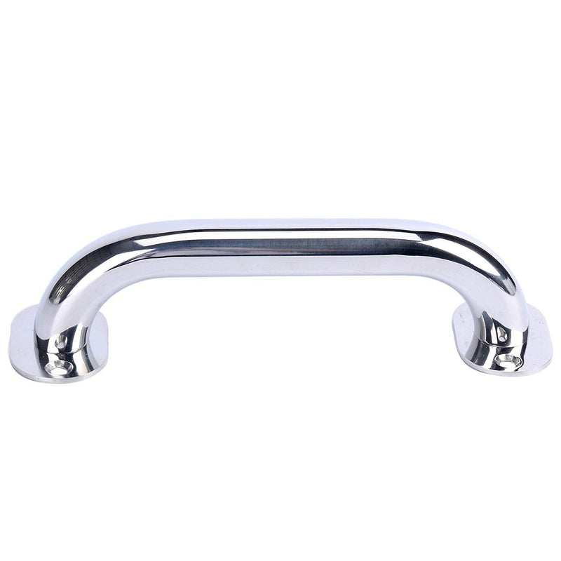 Amarine Made Stainless Steel Boat Handrail, Marine Rail, Grab Handle, Overall Length 9",Plate Size 1-5/8"2-1/2" Round Tube 1" Fastener1/4 - W9968S (2-Pack)