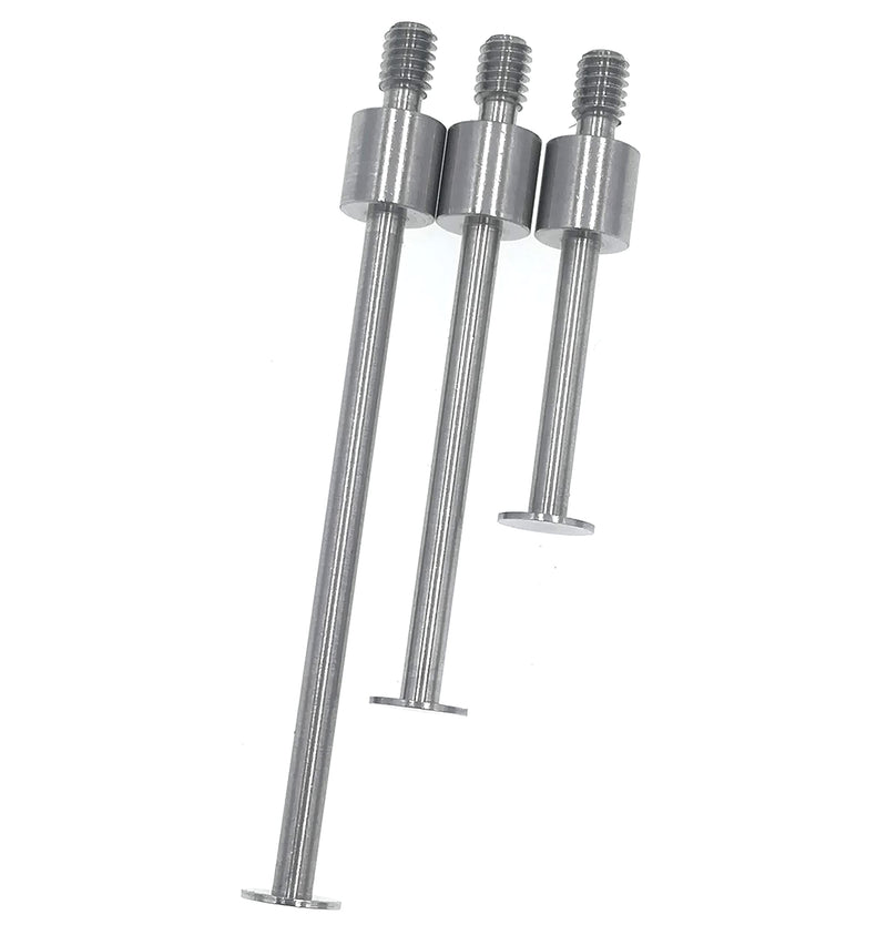 SUXING Flat Contact Points for Dial Indicator Depth 0.4mm Thickness 5mm Diameter 4-48 UNF Thread (4-48UNF A Set) 4-48UNF A SET