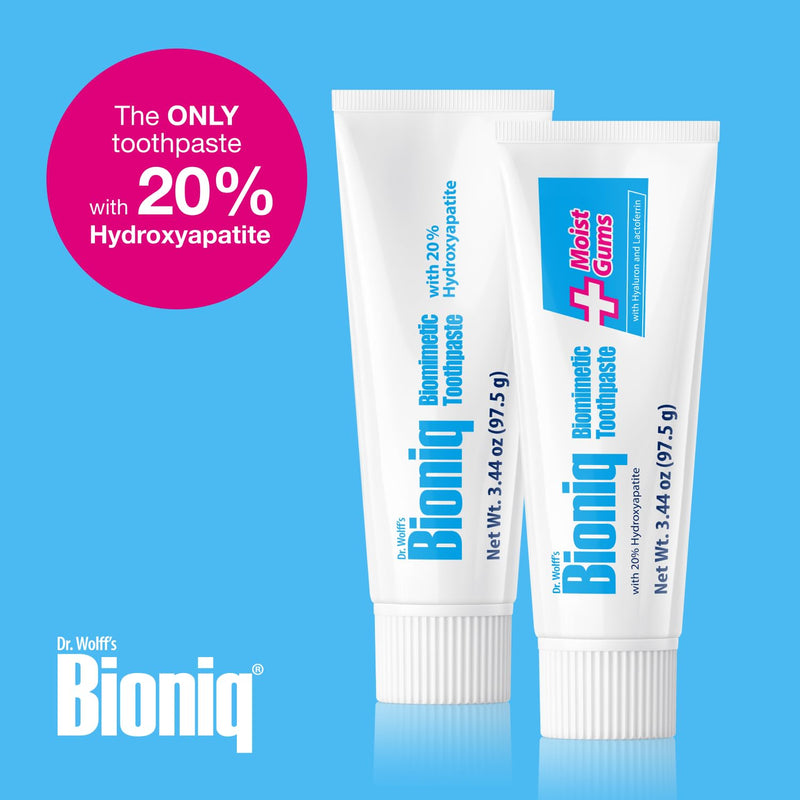 Bioniq Classic - 20% Hydroxyapatite Toothpaste, bioHAP and Fluoride Free for Daily Use, Clinically Tested - Our Expert Enamel Care, Mint Flavor - 3 x 3.44 Oz 3.44 Ounce (Pack of 3)