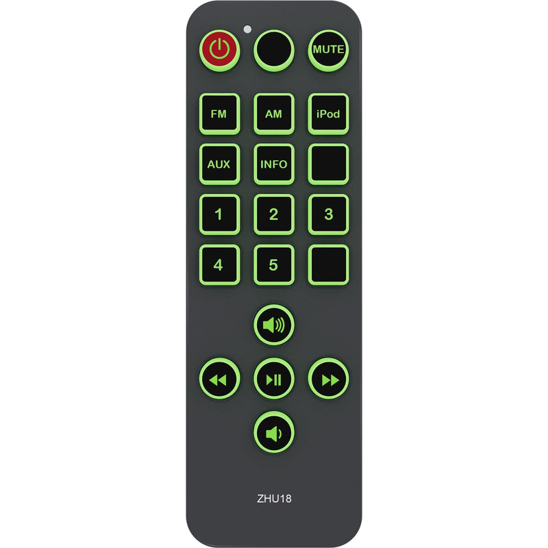 Replacement Remote Control for Boston Acoustics Duo-I Plus AM/FM iPod Docking Station, with Backlit, Oversized Buttons