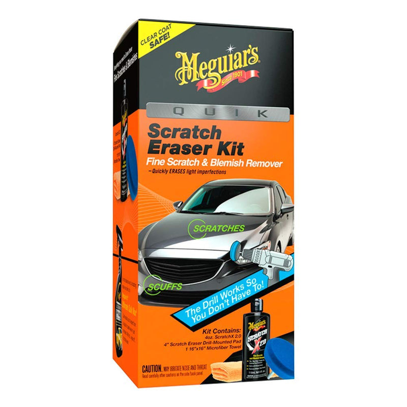 Meguiar's G190200Eu Scratch Removal Kit To Remove Light Car Scratches, Blemishes And Swirls Scratch Eraser Kit