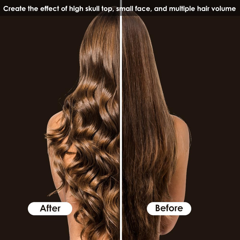  [AUSTRALIA] - Hair Roller Set 6 Pcs,Large Hair Roller,Bangs Curler, Volumizing Root Clip Set for Medium Long Hair,Suitable for women,Includes 3 curling irons,2 volumizing clips and 1 comb(Volumizing Hair Clips set) Volumizing Hair Clips set