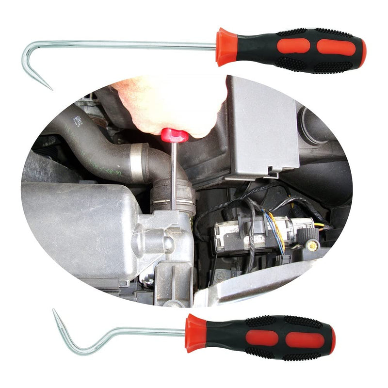 Hose Removal Hook Pick Set - 10" Hook, 8" Remover, Radiator Hose Puller Pack of 4 10 Inch 4pc