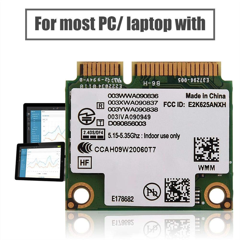 Network 6250 WiMax Mini Dual Band Wireless AC + PCI-E WiFi Card Supports 2.4/ 5Ghz Half Height 802.11A/ B/ H/ G/ N Bands Network Card Support PC DELL/Asus/Toshiba/Asus.