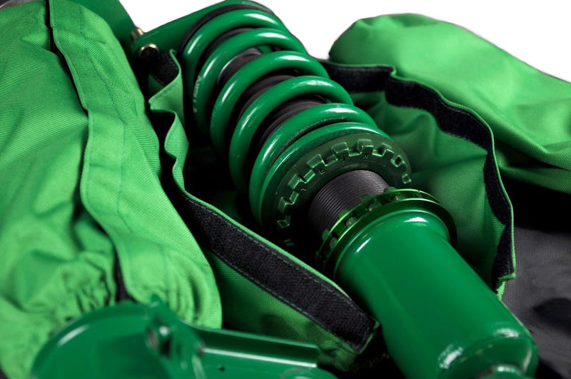 Dust covers for coilovers, shock absorbers, water-repellent 4 pcs, green