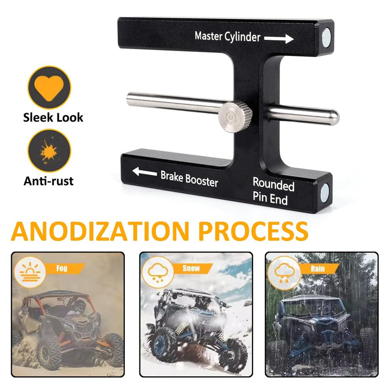 Brake Adjustment Tool Brake Booster Push Rod Adjustment Tool Master Cylinder Push Rod Length Gauge Suit for Most Brake Boosters with Adjustable Pins
