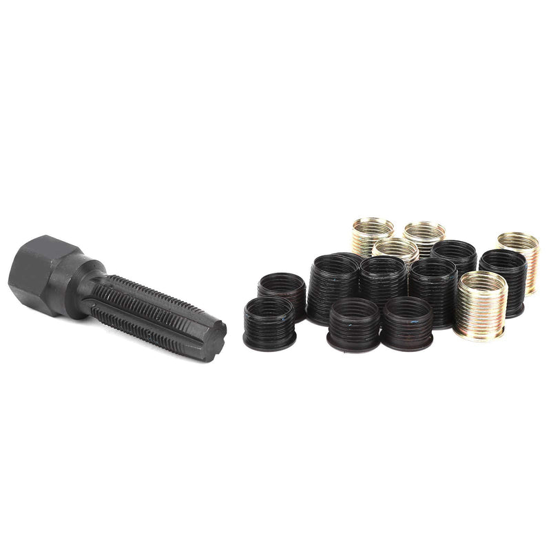 Spark Plug Rethread, Spark Plug Thread Repair Kit, M14x1.25 Spark Plug Thread Repair Tool Screw Tap Portable Carbon Steel Rethread Kit for, Tools