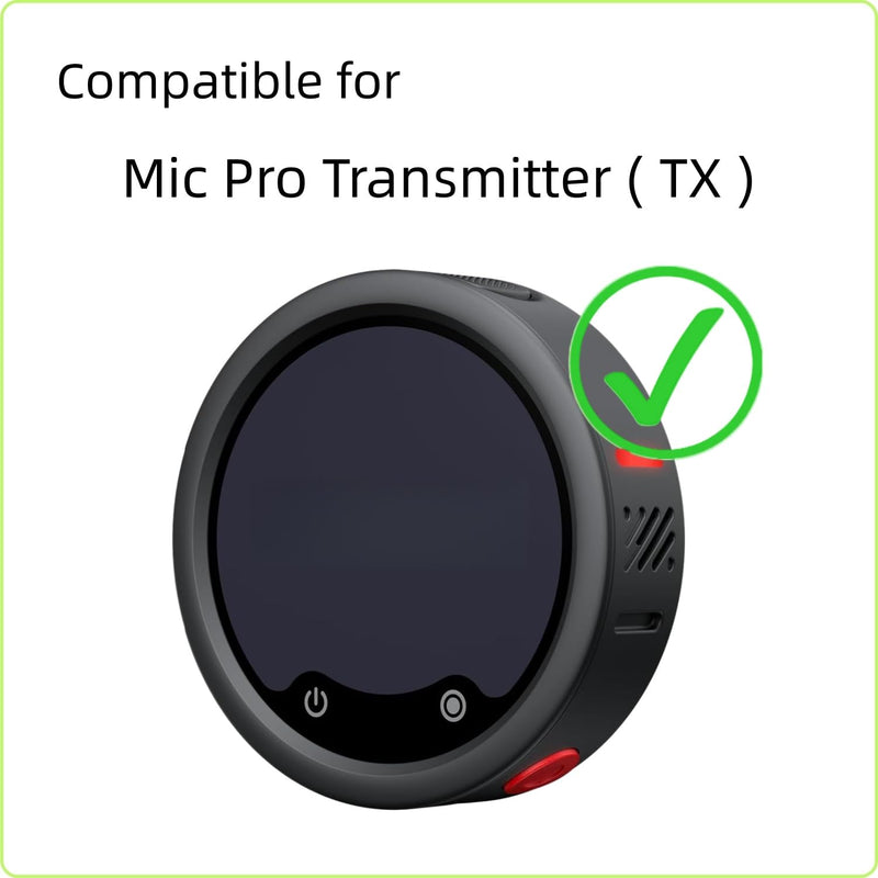 Screen Protector Compatible for Insta360 Mic Pro Transmitter (3 Pack) | Wireless Mini Lavalier Microphone Screen Protector, Mic Pro TX Tempered Glass Film, HD Anti-Scratch