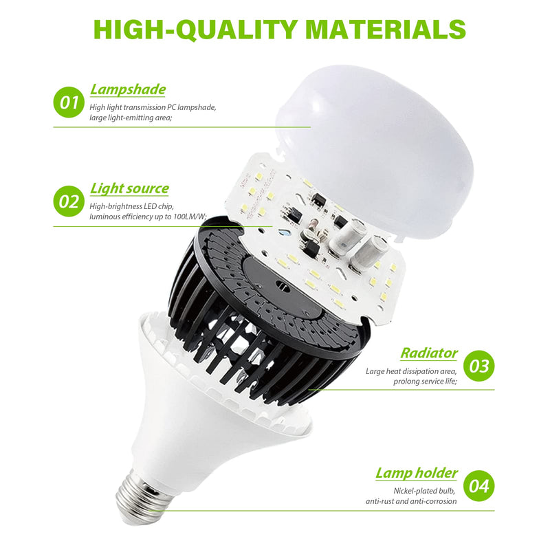 HPUSN 85W 110V 5400K Compact Fluorescent CFL Balanced Daylight Bulb with E27 Mount, Lighting Studio Ideal for Photography and Video