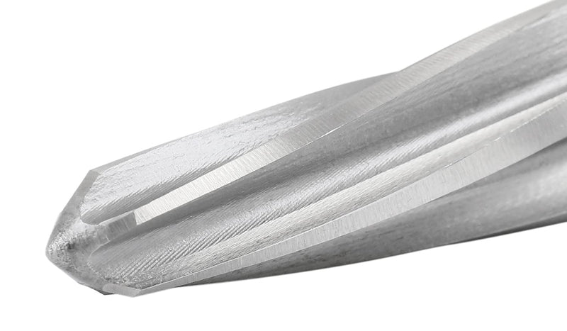 Accusize Industrial Tools H.S.S. Aligning Reamer - 13/16'' Diameter, 5'' Flute Length, 7'' OAL, Hex Shank, Spiral Flute, 0523-6035 | HSS Aligning Reamer, 13/16" Dia, 5" Flute, 7" OAL, Hex Shank, Spiral Flute 13/16 inch