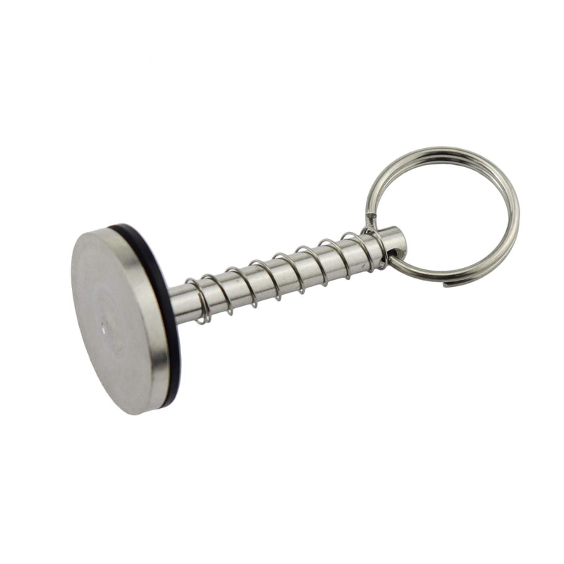 NRC&XRC Stainless-Steel 316 Hatch Cover Pull Handle with Spring Hidden Pin Button for Fishing Boat Yacht Dia.:1/4”,Total Length:2-1/8” 4 PCS