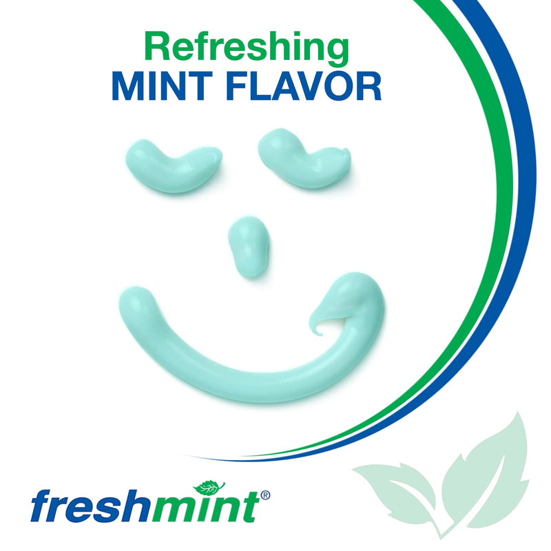 Freshmint® 144 Tubes of 0.85 oz. Premium Anticavity Fluoride Toothpaste with Safety Seal (ADA Accepted) Mint 0.85 Ounce (Pack of 144)