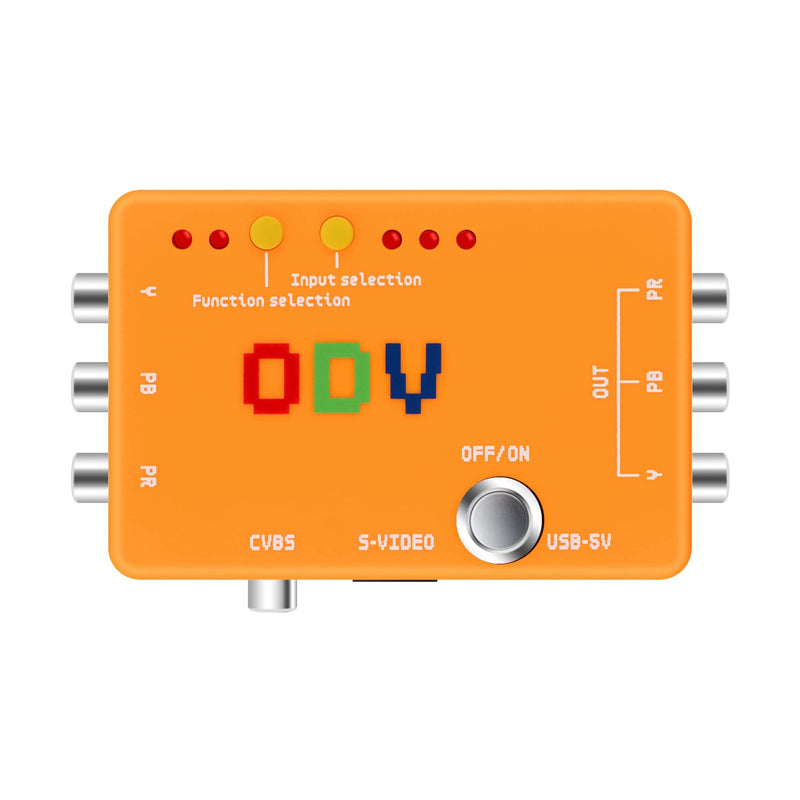 Mcbazel ODV-II Component/AV/CVBS/S-Video to Component Converter for Retro Gaming Console, Not Compatible with RGB Signals
