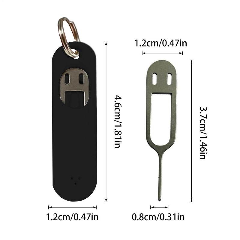 Ejector Tool,Needle Opener Removal Tools for Card - Detachable Keychain Charm Card Tray Eject Pin, Tray Opening Tool for Cell Phone Smartphone Black