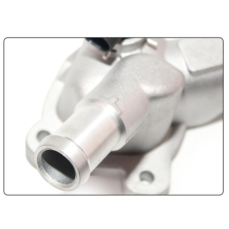 Upgrade Aluminum Water Outlet Thermostat Housing & Hose Compatible with 2011-2016 Chevy Cruze 2012-2020 Sonic OE# 25193922 55565334 55596898