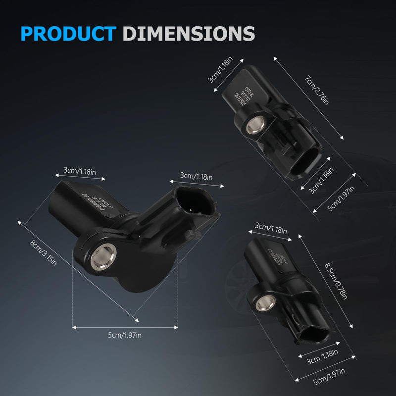 OTO-K Crankshaft Camshaft Position Sensor Compatible with Nissan Infiniti-350Z Altima Maxima Murano Frontier Pathfinder,FX35 G35 M35 I35-3.5L V6,Replace#907-716 917-704 917-707,Set of 3