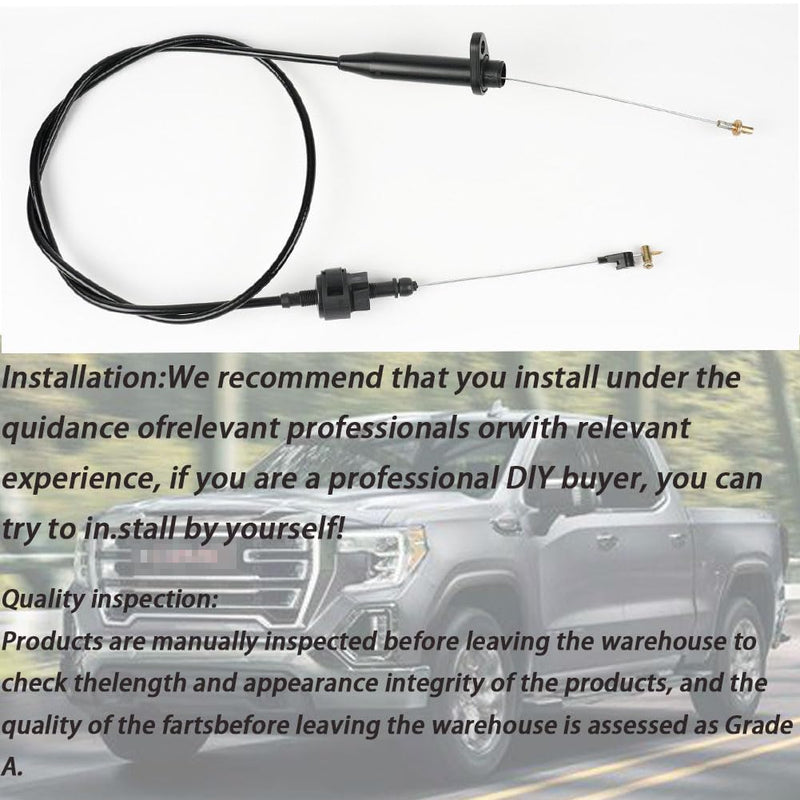 New TV Detent Kickdown Cable K65552 Fit for GM Transmission 4L60 (700-R4 Style 45.2" x 52.4") 1993-2018, TH-700R4 (4L60) 1982-1992，TH-2004R 1981-1990,4L60E (700-R4 Style)