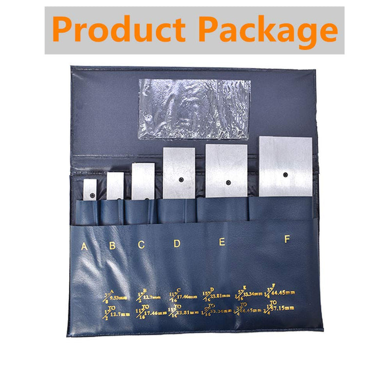 findmall 6 Pcs Adjustable Parallel Set 3/8" - 2-1/4" Hardened Steel Accuracy Parallels Set for Layout Inspection Stop Work Set-Up Etc