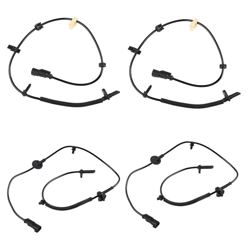 4 Pcs ABS Wheel Speed Sensor Compatible with Chevy Traverse 2009 to 2017, Buick Enclave 2008 to 2017, GMC Acadia 2007 to 2016, Saturn Outlook 2007 to 2010, Replacement for 22739728, 22739727