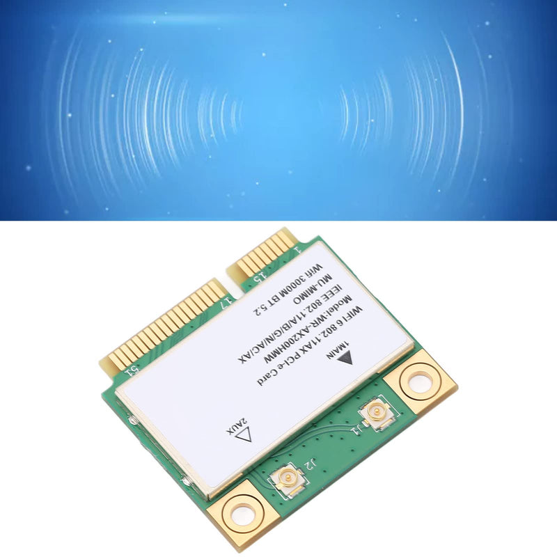 AX200HMW 6 Card Band 802.11 A/B/G/N/AC/AX Half Mini PCI-E Card Network Adapter BT5.2 for PC, Laptops, Only for WIN10 (64bit)