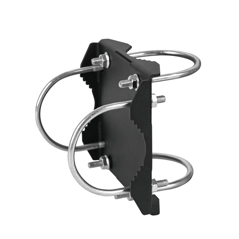 Antenna Mast Clamp Cross-Over Bracket Kit for 1.7-2.3" OD Poles, Antenna Pole Mounting Hardware with U Bolts, for TV Antenna, Weather Station, Antenna Double Pipe-Mounting