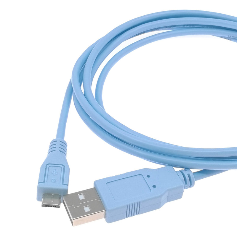 Micro USB Console Cable for Cisco Catalyst IR1800 Series Industrial Routers USB Type A to Micro-B CAB-USB-UB= Console Cable 2M 2 Meter Micro USB-USB Blue