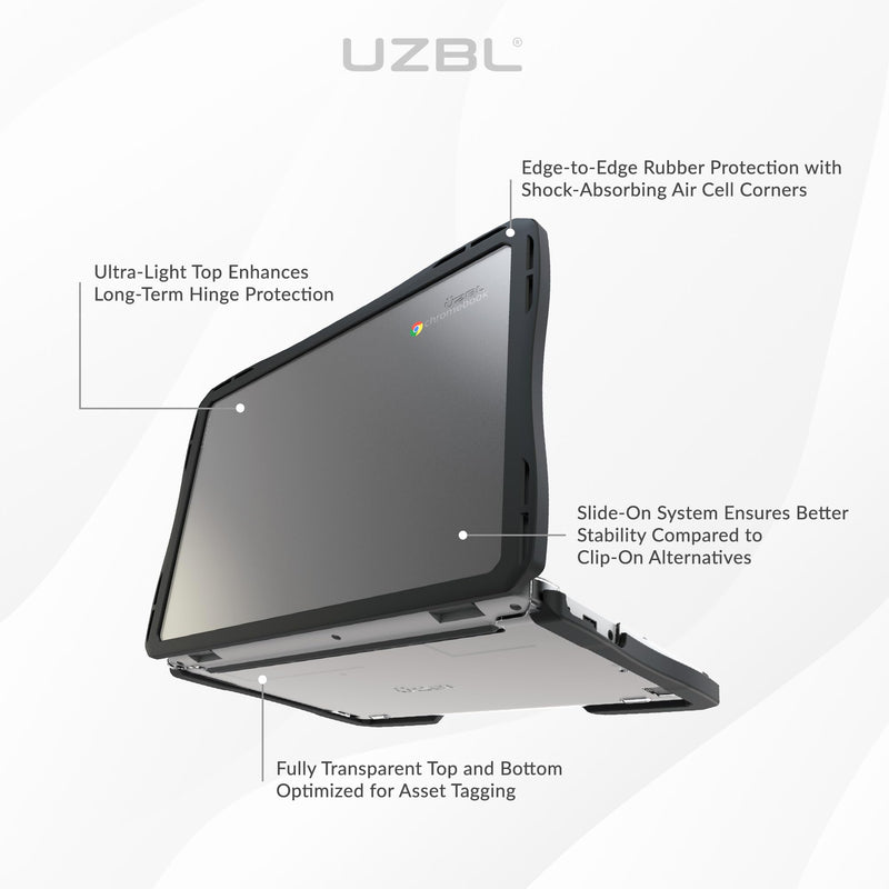 Air Hard Shell Case for Asus Chromebook CR11 CR1104 11.6-inch, Student-Proof K-12 Protective Clear Cover (1 Pack) 1 Pack