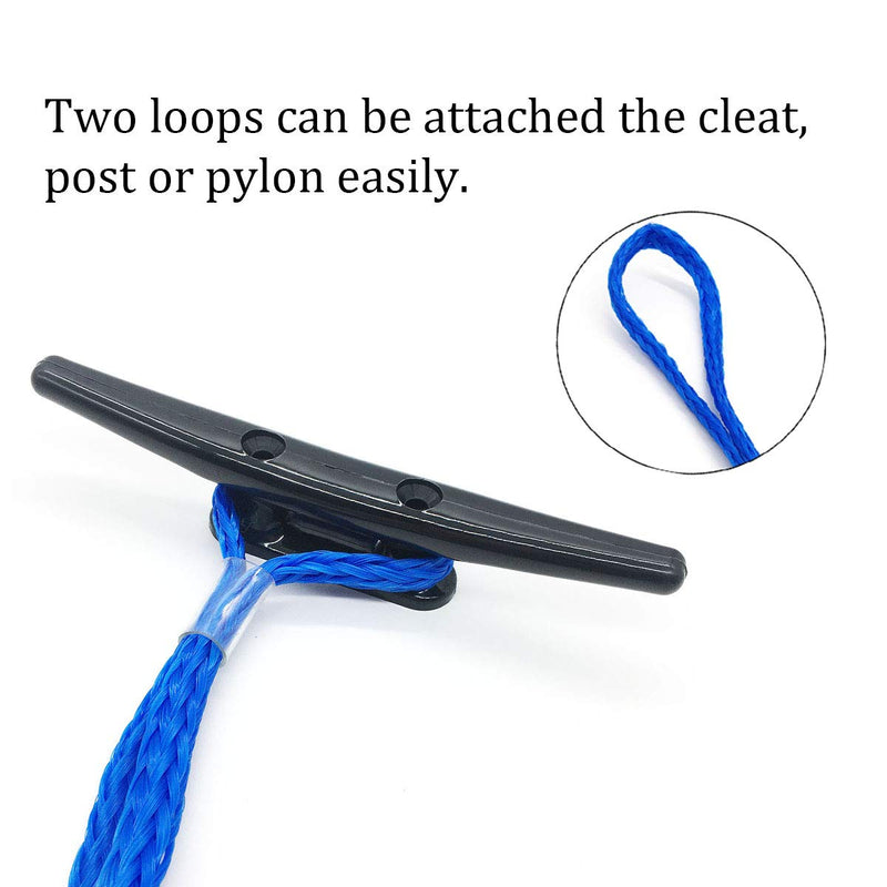 Bungee Dock Lines Boat Dock Line Stretchable Mooring Rope Dock Ties Bungee Cords for Boat Blue 2 Pack 4 Feet Royal Blue