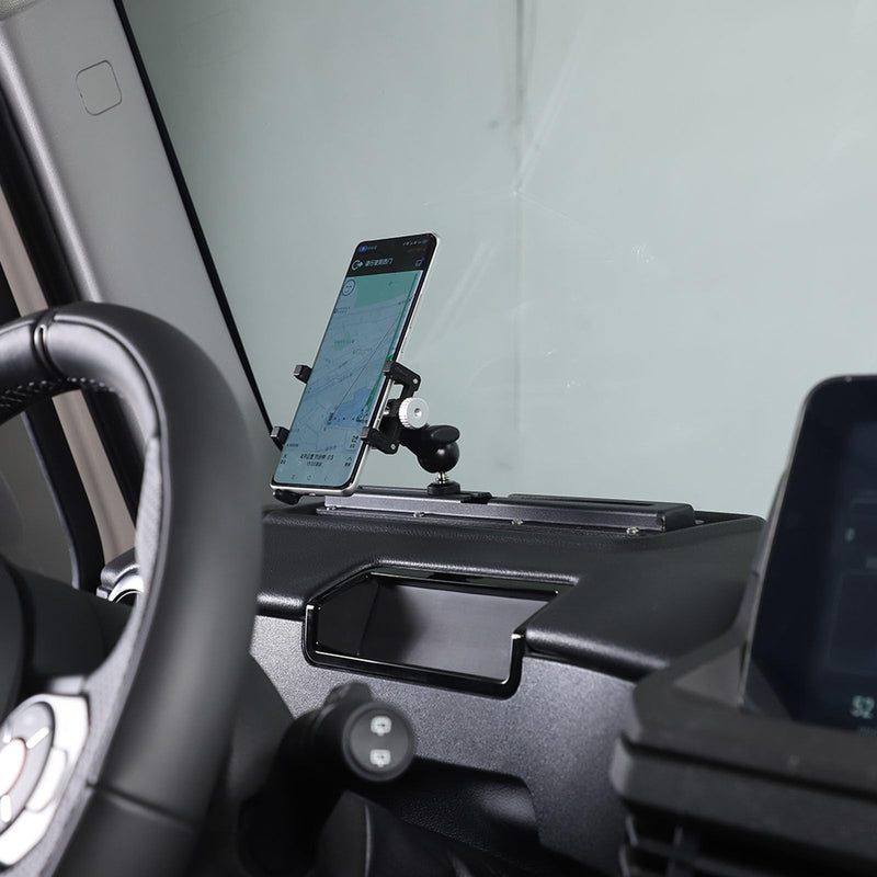 Car Central Control Multi-Function Phone Bracket Compatible with Ineos Grenadier 2020-2024 Dash Panel Track Cell Phone Holder Insert Accessories (Type A, Style A) Type A