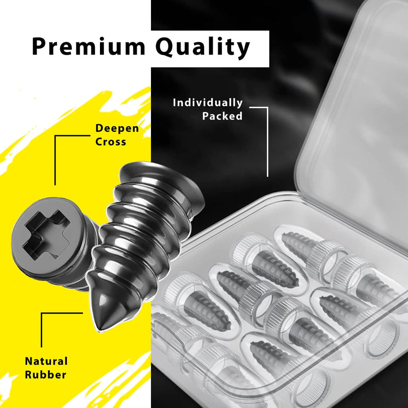 20pcs Tyre Repair Kit, Tire Rubber Nails Tool, Self-Service Car Wheel Puncture Repair Screws with Screwdriver Set for Auto, Motorcycle, Bike, Truck, Tractor, Jeep, ATV (10S & 10L)
