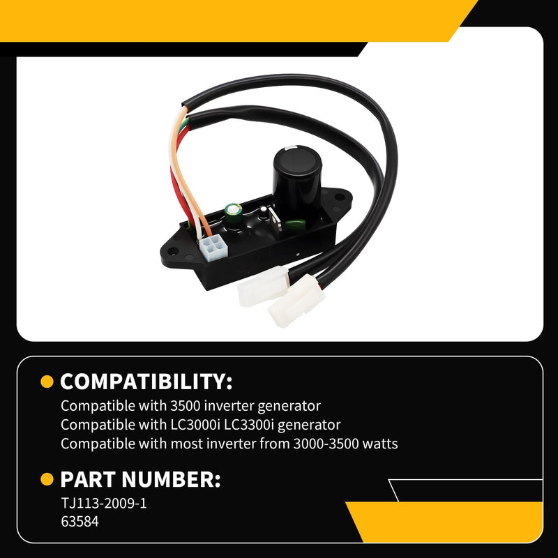 Ignition Control Module Compatible with LC3000i LC3300i Predator 3500 Inverter Generator TJ113-2009-1 63584