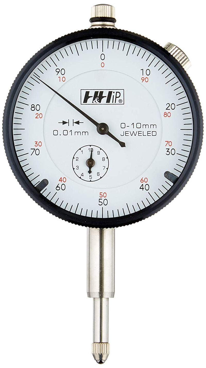 Pro Series by HHIP 4400-1101 Metric Dial Indicator, .01 mm Graduation, 0-10 mm 0-10MM Range