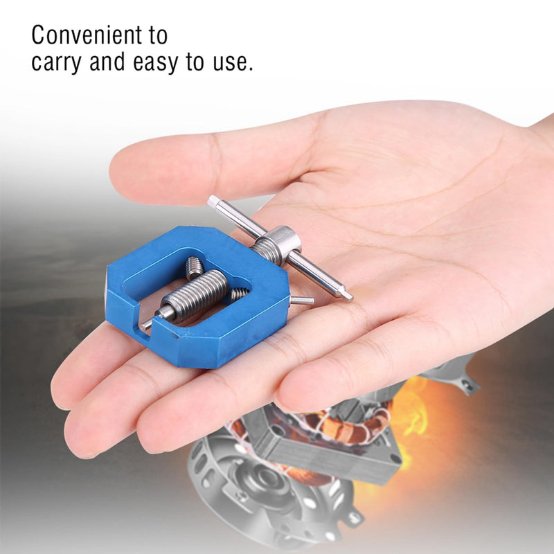 Mini Gear Pullers, RC Pinion Bearing Puller Stainless Steel Small Gear Puller Professional Tool Remover for RC Drift Wheels Motor Upgrade, Mini Gear Puller for RC Car Fan(Blue) Blue