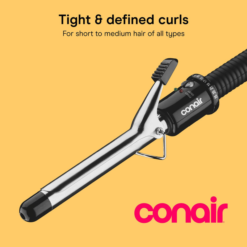 Conair Curling Iron, 3/4 Inch, Instant Heat, Curling Iron | Hair curler with multi-layer technology for fine, medium, and thick hair, 25 heat settings up to 400°F, and 60-second heat-up