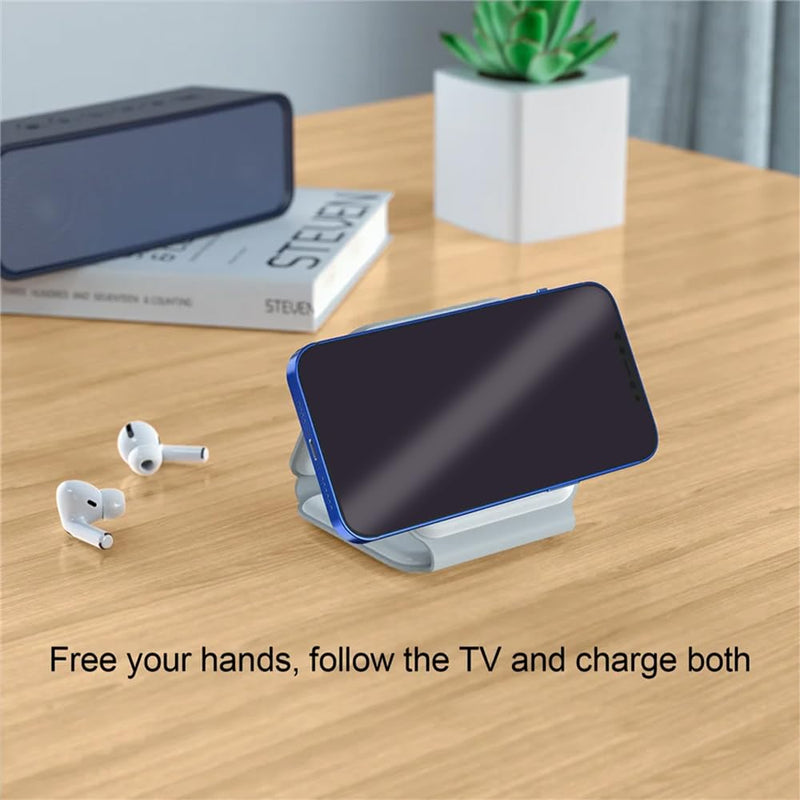 3-in-1 Wireless Charger for iPhone iWatch AirPods, Foldable Magnetic 18W Fast Charging Station for Multiple Apple Devices, Charging Stand for Travel and Desktop Use