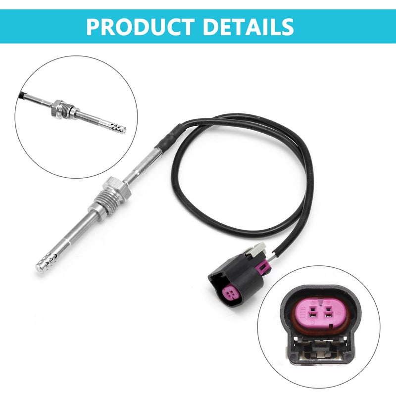12643246 Exhaust Gas Temperature Sensor EGT Compatible with 2011-2016 Chevy Silverado Sierra 2500 HD 3500 Duramax 6.6L For # 213-4778 213-4759