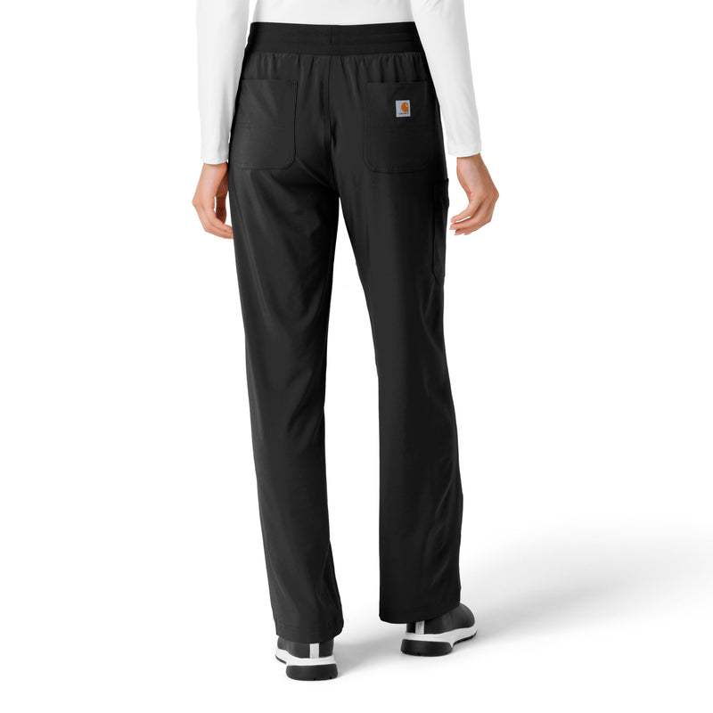 Carhartt Scrubs for Women Force Cross-Flex Boot Cut Pants, with 6 Pockets Medium Black