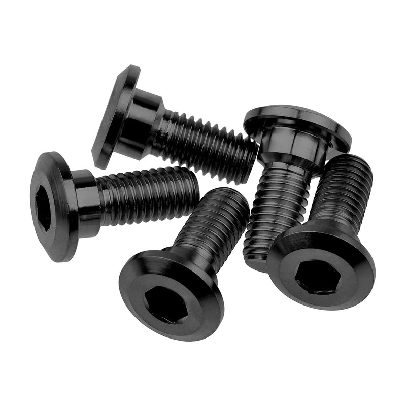  [AUSTRALIA] - Titanium Ti Motorcycle Rear Brake Rotor Bolt Screw M8 x 20mm for YAMAHA Pack of 5 (Black) Black