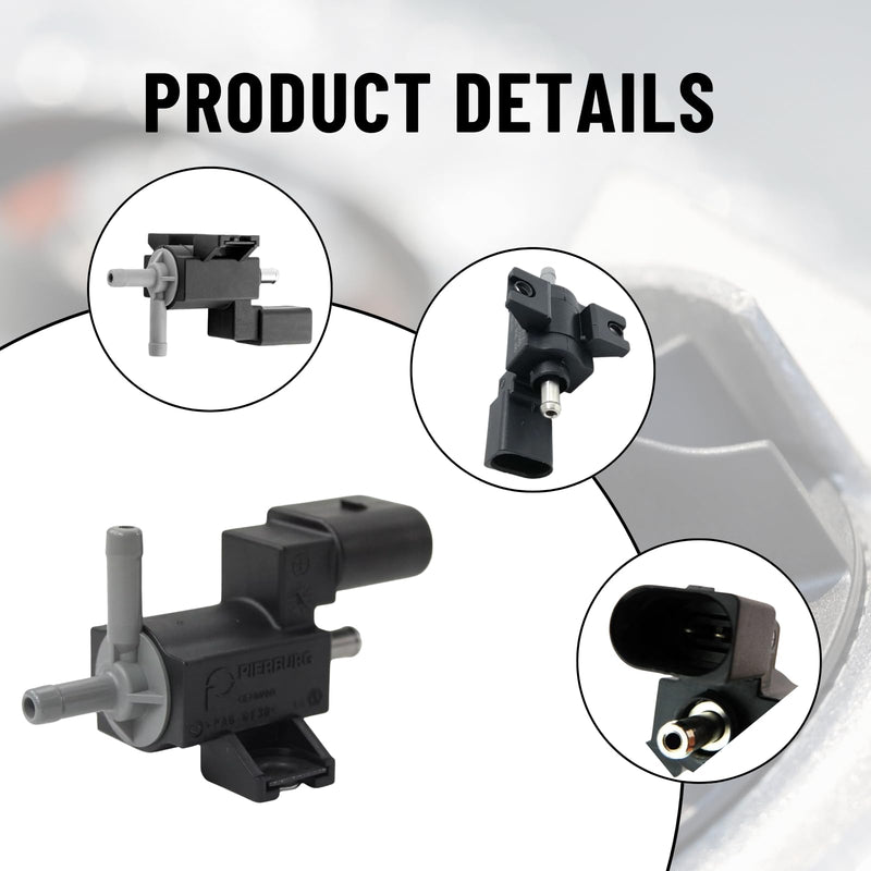 06F906283F Turbo Boost Solenoid Control Valve Compatible With 2006-2018 AUDI A3 A4 A5 A6 Q3 Q5 TT 2006-2016 VOLKSWAGEN PASSAT JETTA GTI GOLF EOS CC BEETLE