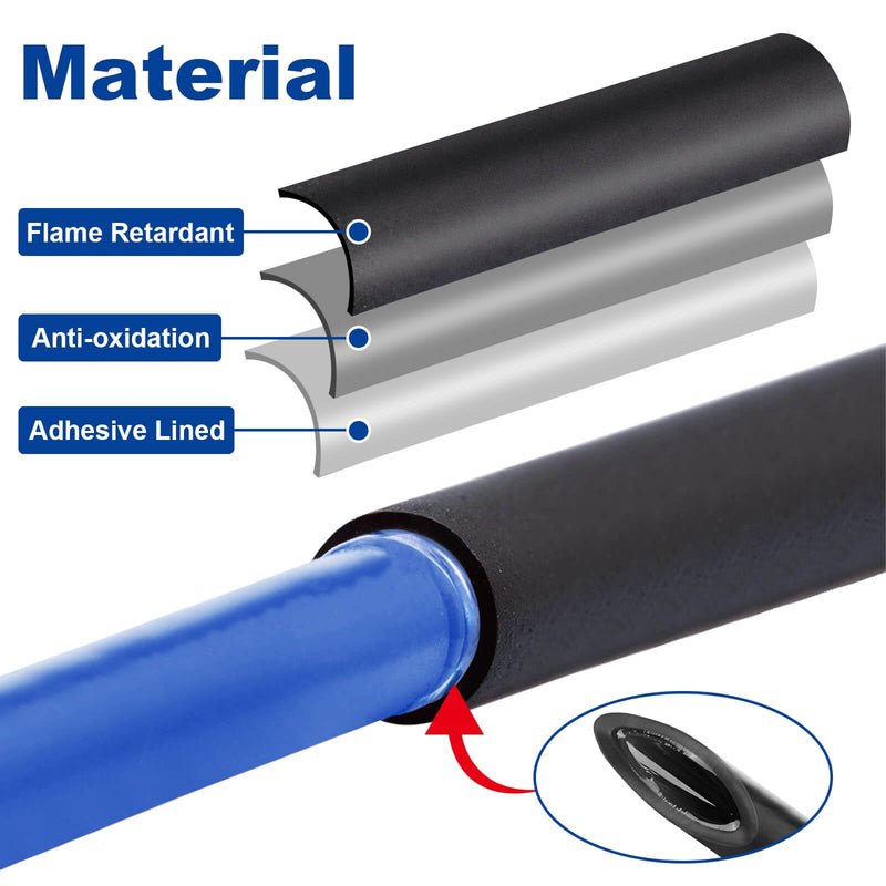 1 Inch Heat Shrink Tubing, 32.8 Ft Roll Industry Marine Grade 3:1 Shrink Ratio Shrink tubing, Adhesive Lined Heat Shrink Tube, 1" Waterproof Shrink Tube for Wires Home Marine Automotive 1"-32.8 Feet