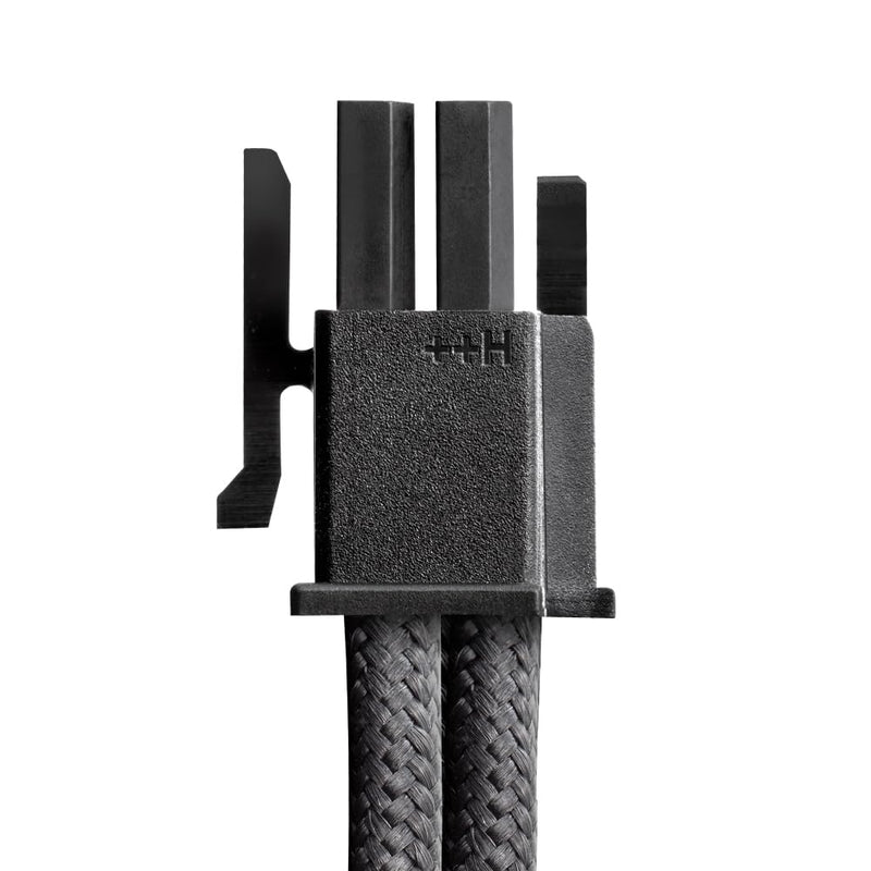 CableMod Universal Pro ModFlex Sleeved 12V-2x6 12VHPWR 90° StealthSense Direct PCIe Cable (Variant B, Black) Variant B