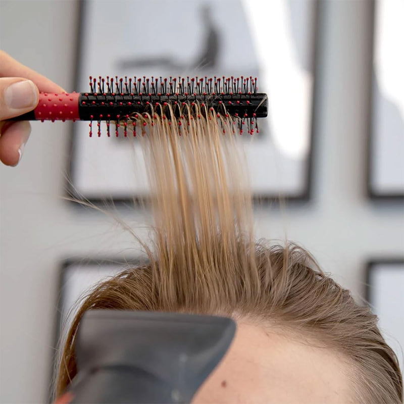 Uppercut Deluxe Quiff Roller Hair Styling Brush | Volumising Hair Brush to Lift and Create Quiff Styles. Spaced Ball Tipped Bristles Prevent Pulling. For Smooth Styling.