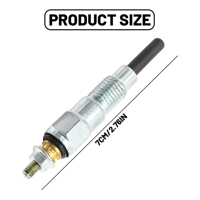 3Pcs Glow Plugs, Replacement for Kubota Engine D600 D750 D850 D950 Replacement for Kubota Compact Tractors B7100 B7100HST-DT B7100HST-E, Replaces 15261-65510