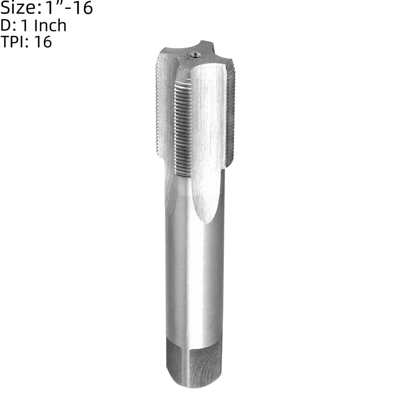 Burkit 1"-16 UNS Tap and Die Set, 1" x 16 UNS Machine Thread Tap and Round Die Right Hand